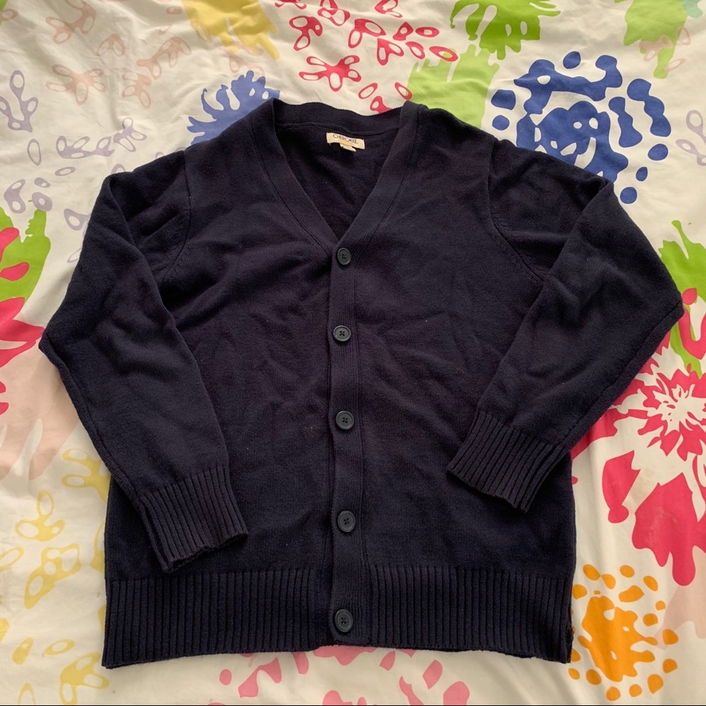 Cherokee navy button down cardigan.